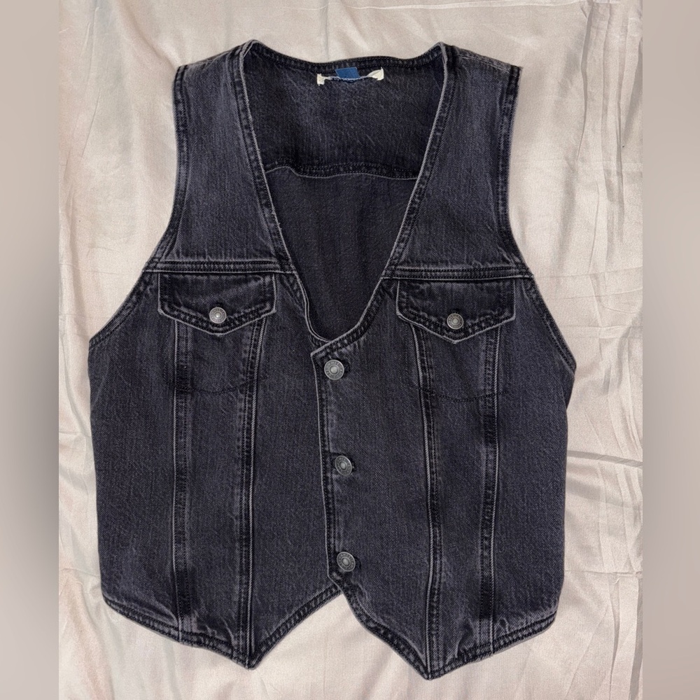 American Eagle Denim Vest